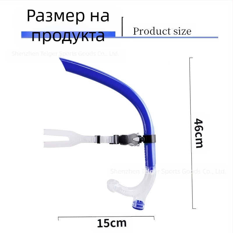 Фабрична директна продажба на плувна дихателна тръба, оборудване за гмуркане с шнорхел, универсална силиконова тръба против задавяне за възрастни, тренажор за дихателна тръба за гмуркане