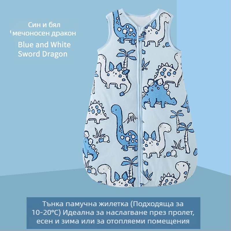 Трансгранични CPC пролетни и есенни продукти за новородени бебешки юрган, устойчив на удари, чист памучен детски жилет клас А за спане на бебета