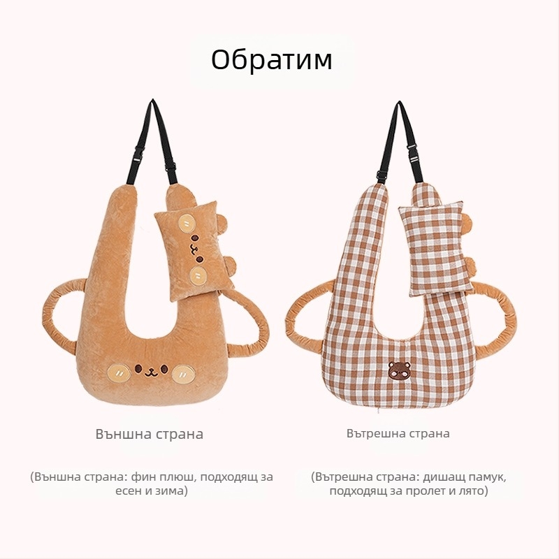 Карикатурна облегалка за глава за кола, креативна детска кола, спящ на дълги разстояния, артефактна възглавница за врата, възглавница за спане с четири сезона, универсална възглавница за спане