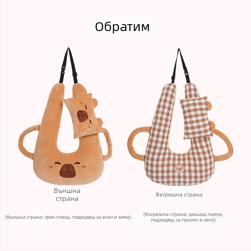 Карикатурна облегалка за глава за кола, креативна детска кола, спящ на дълги разстояния, артефактна възглавница за врата, възглавница за спане с четири сезона, универсална възглавница за спане