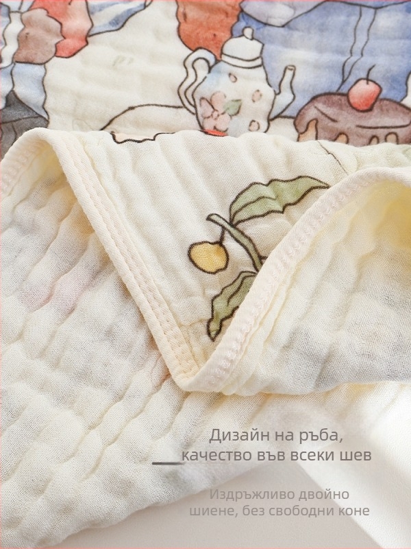 Бебешка кърпа за баня за новородено с шестслойна марля, бамбуково памучно одеяло, универсална, голям размер, абсорбираща, за четири сезона