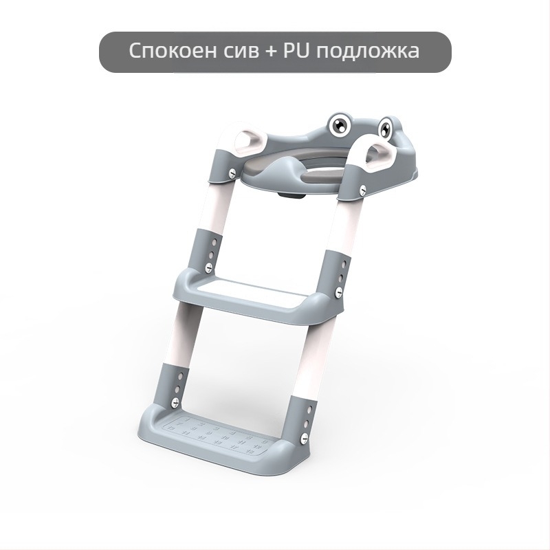 Детска тоалетна Стълбище Тоалетна Спомагателен Артефакт за Момчета и Момичета Регулируема Стъпала Детска Тоалетна