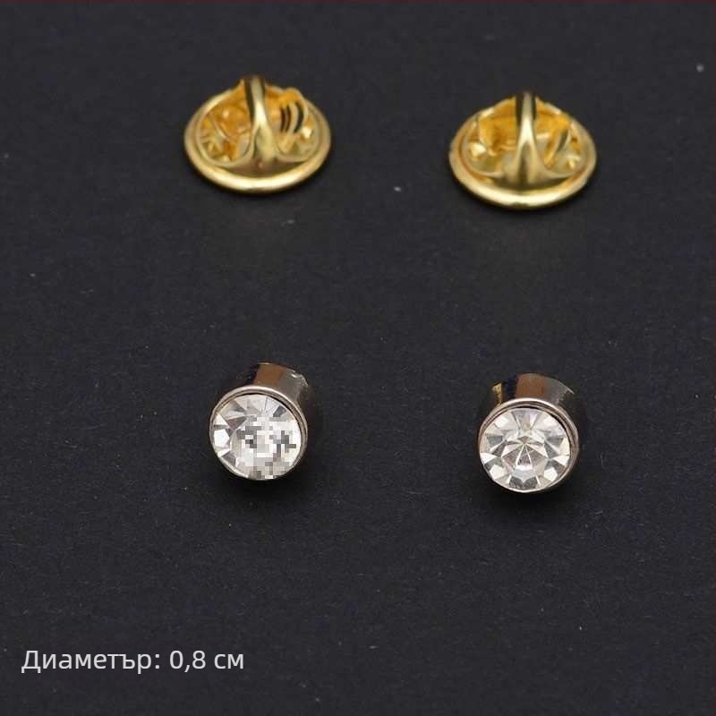 Елегантна корейска ретро куха метална катарама за мъжка и дамска яка, клипс за яка на риза, рокля, яка, игла, катарама за яка на риза