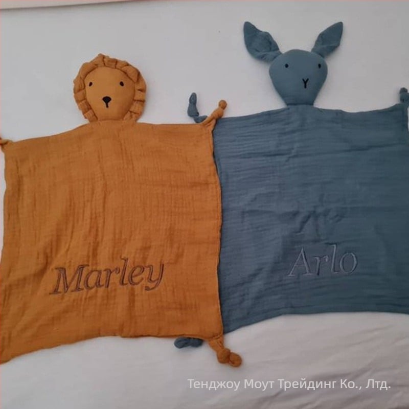 Бродирано име за бебе, бебешко одеяло за кукла, бебешки подарък за спане за бременна майка, новородено