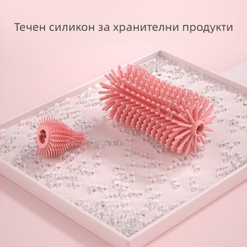 Силиконова четка за шишета, четка за бебешки залъгалки, четка за сламка, въртяща се четка за измиване на шишета, четка за почистване с изплакване, комплект четки за почистване