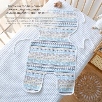 Лятна шестслойна марлена мека постелка 80*40, пераща се за бебета, постелка за външна употреба за количка за кола