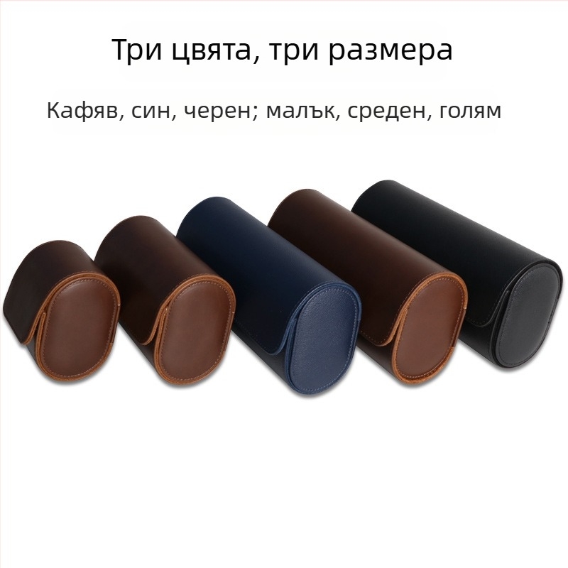 Висококачествена кутия за часовник от изкуствена кожа за единични/двойни/тройни часовници, кутия за съхранение на часовници, прахоустойчива защитна кожена кутия за механични часовници