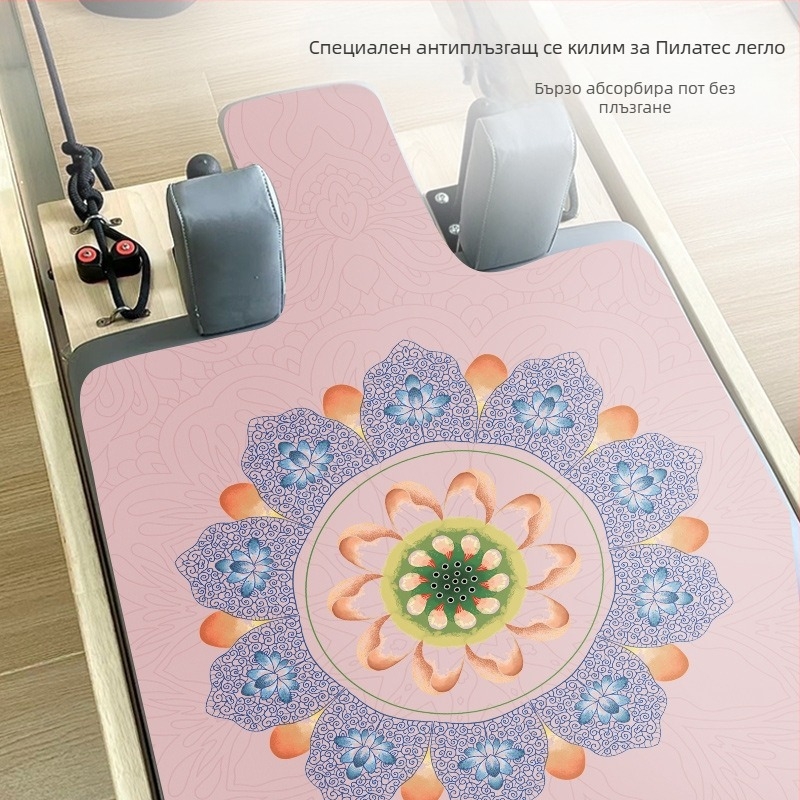 Пилатес постелка, сгъваема гумена, неплъзгаща се, за жени, спортна фитнес постелка за дома, безшумно легло, специална постелка за йога
