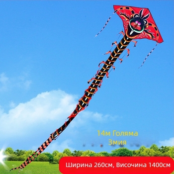 Нова стоножка Jinwei Tianlong 11 метра 15 метра 30 метра 50 метра зелена змия дълга опашка голям хвърчило на едро добри производители на мухи