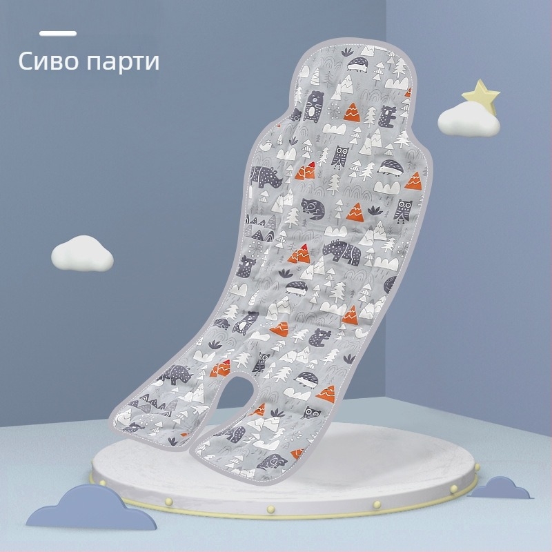 Лятен стол за хранене, ледена постелка, бебешка количка, ледена постелка, гел, анимационен филм, готина бебешка възглавница, студена постелка, детска постелка за кола, мека