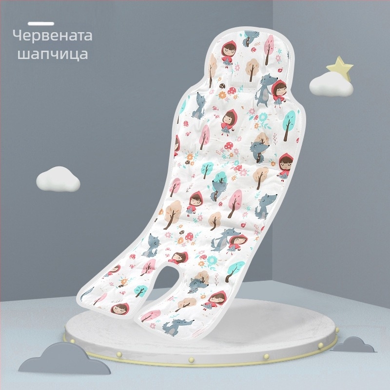 Лятен стол за хранене, ледена постелка, бебешка количка, ледена постелка, гел, анимационен филм, готина бебешка възглавница, студена постелка, детска постелка за кола, мека