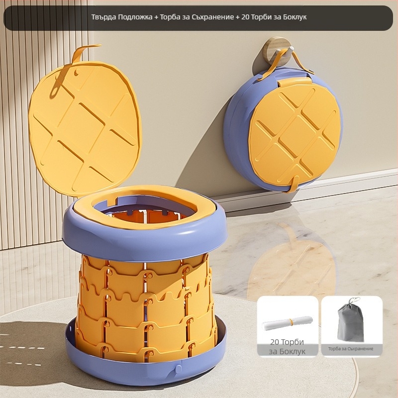 Сгъваема детска тоалетна, гърне, детска, мъжка, преносима, външна, бебешка, женска, пътна тоалетна