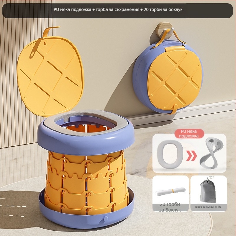 Сгъваема детска тоалетна, гърне, детска, мъжка, преносима, външна, бебешка, женска, пътна тоалетна