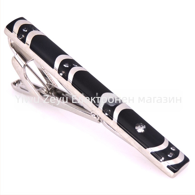 Модна мъжка щипка за вратовръзка с тел, кристална черупка, щипка за вратовръзка за бизнес мъже, фабрична цена, разпродажба