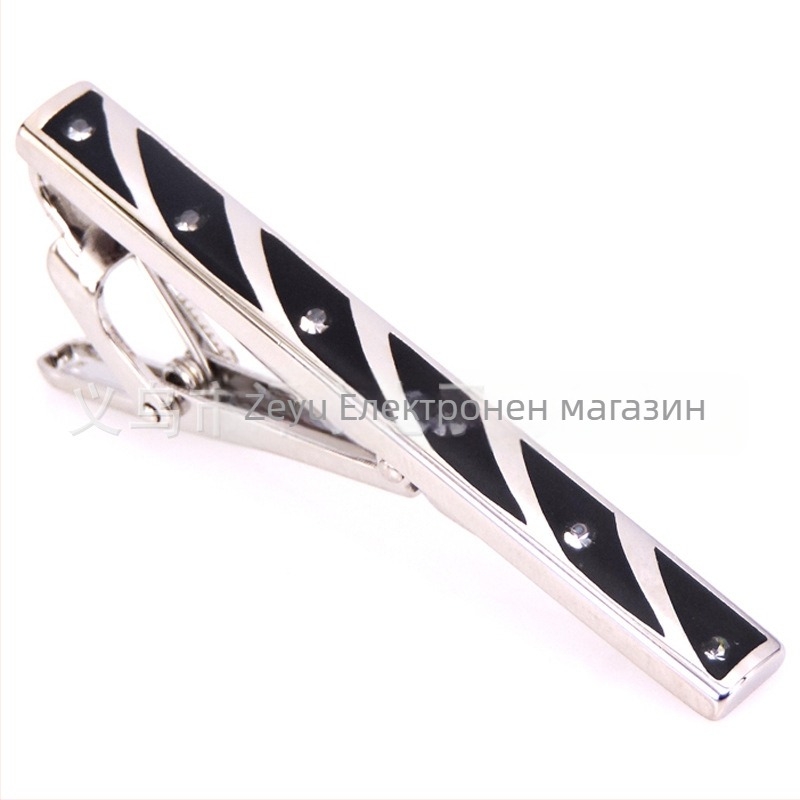 Модна мъжка щипка за вратовръзка с тел, кристална черупка, щипка за вратовръзка за бизнес мъже, фабрична цена, разпродажба