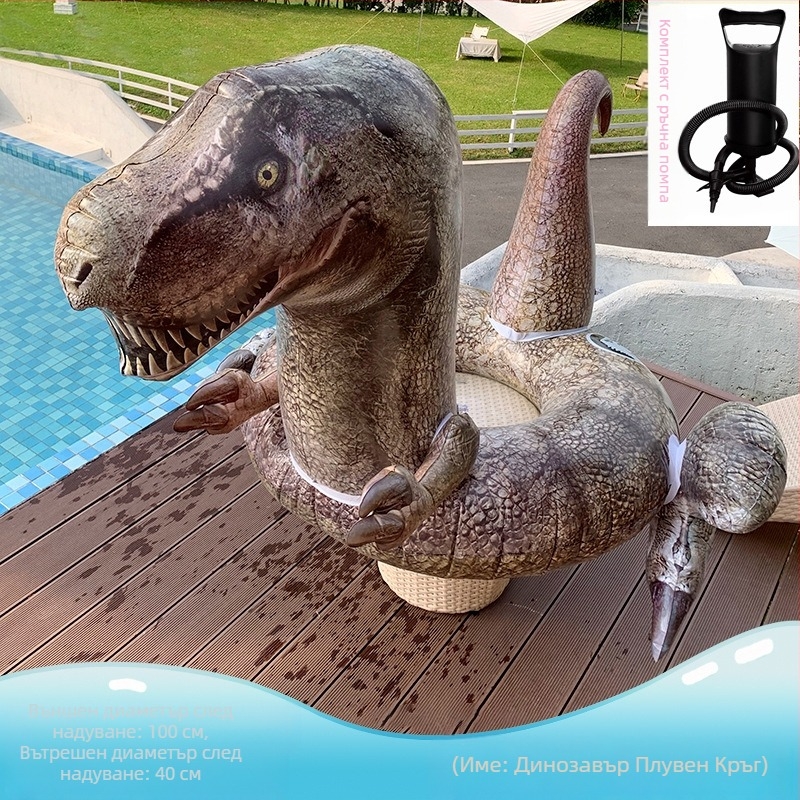 Очила Голяма жълта патица Лятна ваканция Плаваща вода Надуваем плувен пръстен Удебелена патица Външен рафтинг плаващо легло