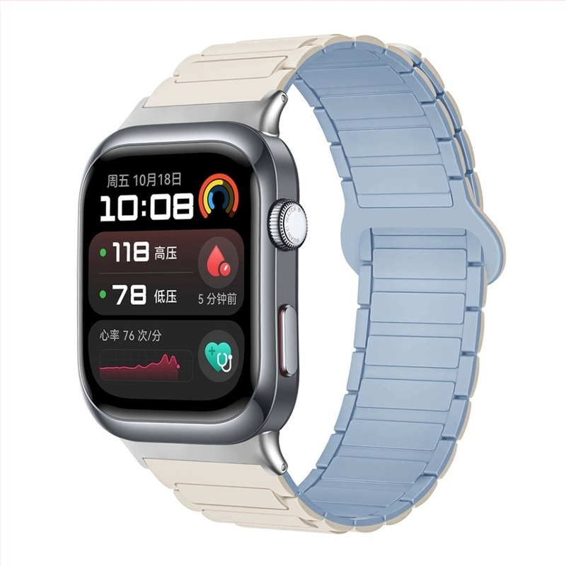 Подходящ за Huawei Watch D2 Watch, силиконова магнитна каишка от три части, ежедневна спортна гривна, фабрично готова за употреба.