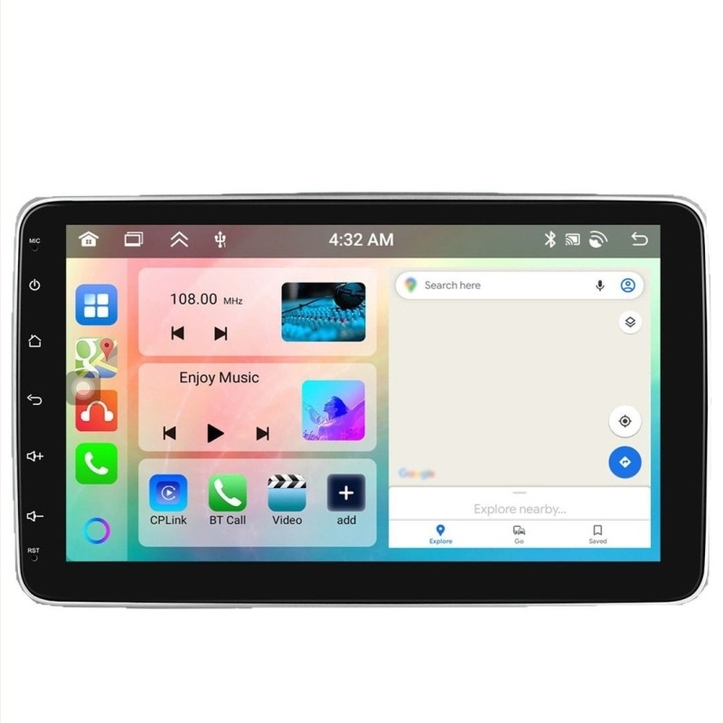 Подходящ за Android 13.0 Volkswagen Thin Model (4+64) Безжична Carplay навигация за кола Централно управление Интегрирано