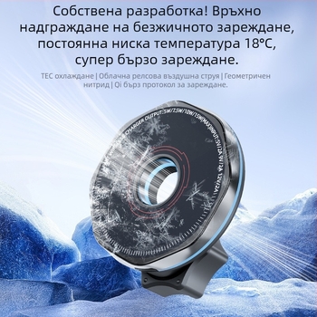 Нов трансграничен държач за мобилен телефон с безжично зареждане в кола, магнитен, универсален, с 360-градусово въртене, MagSafe и изход за въздух