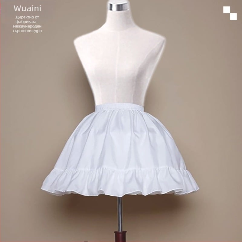 Ежедневна пола с презрамки, насилствена туту рокля, къса пола, рибена кост, Лолита, интериор, регулируема сватбена рокля, плисирана фуста