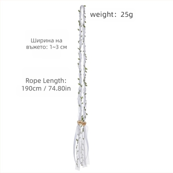 Висулка за сватбено ласо с въже, лазос за бода, сватбено въже с традиционен келтски модел, селска сватба