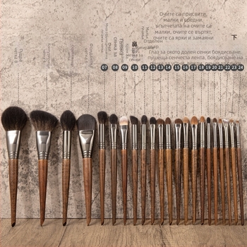 Комплект четки за грим, четка за възрастни 22, четка за грим от животинска вълна, костюм, Cangzhou, четка за сенки за очи, препоръчва се от гримьор