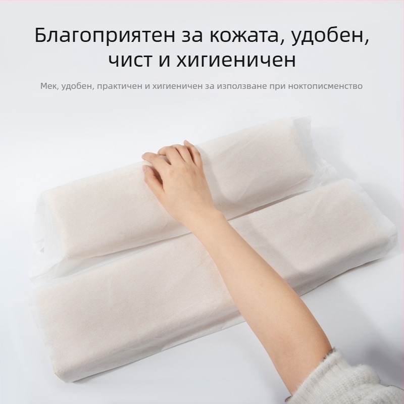 Подложка за еднократна употреба за ноктопластика, възглавница за ръце за ноктопластика, платнена кърпа, удебелена подложка за кърпа, кърпа за красота