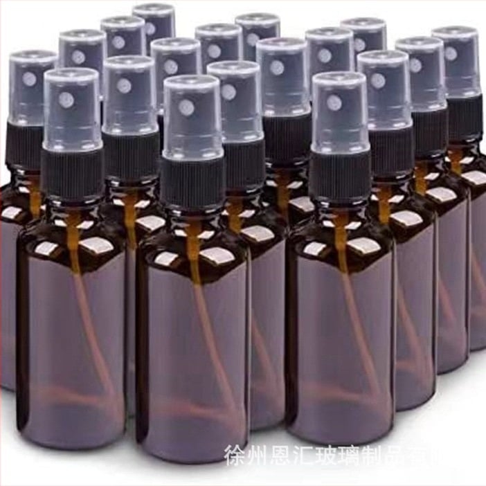 Търговия на едро кафява стъклена бутилка със спрей, кафява бутилка с масло, домашен дезинфектант, помпа, спрей, козметика, бутилирана