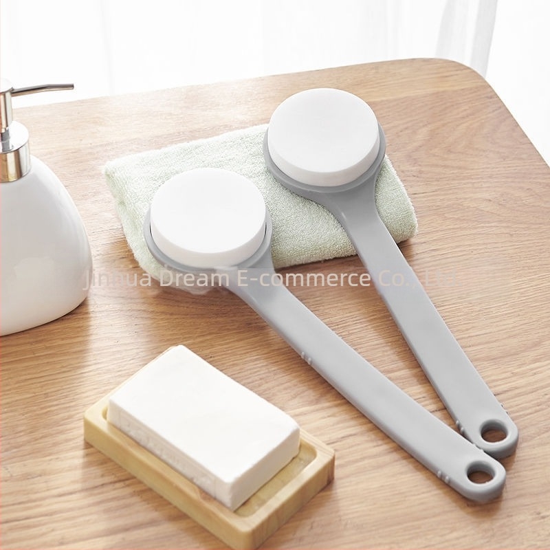 Гъба за баня с дълга дръжка за къпане, скраб за гръб и ексфолиране