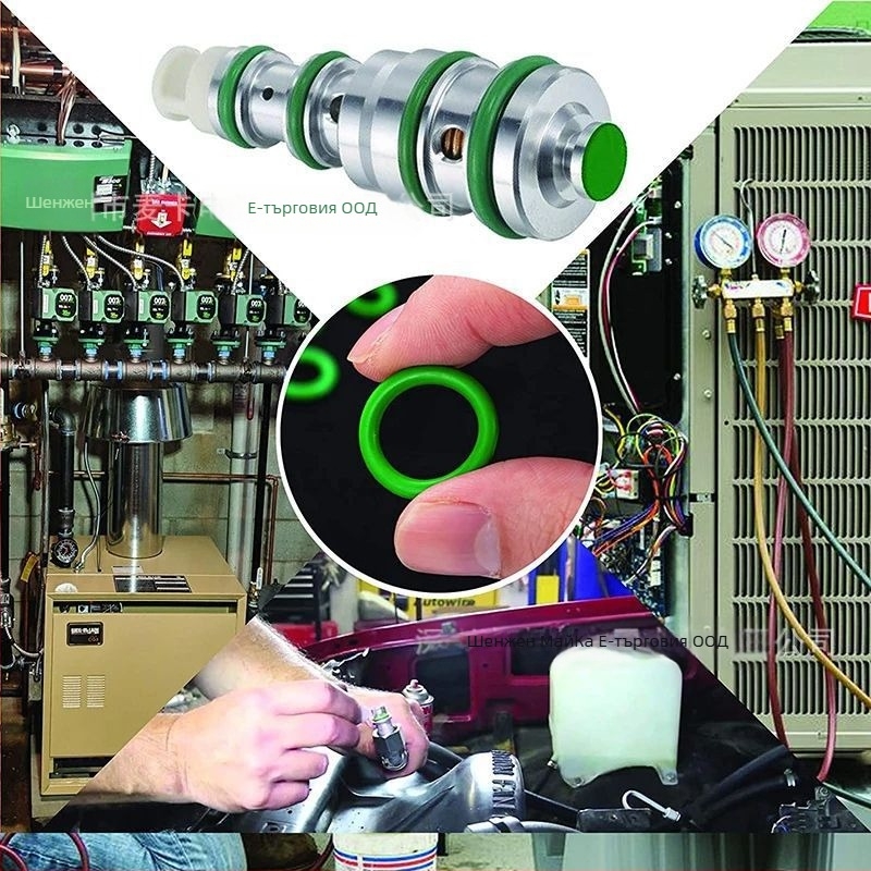 595 бр. O-образен гумен пръстен Dingqing гумен пръстен за автомобилен климатик гумен пръстен O-пръстен уплътнителен пръстен в кутия