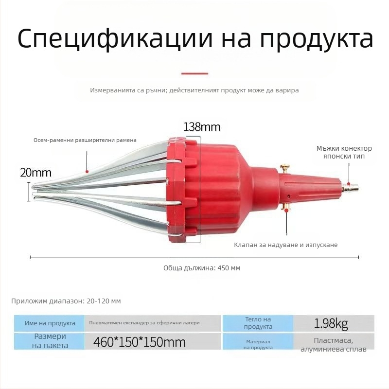 Пневматичен инструмент за смяна на прахозащитния капак на полуос без разглобяване – демонтаж и монтаж