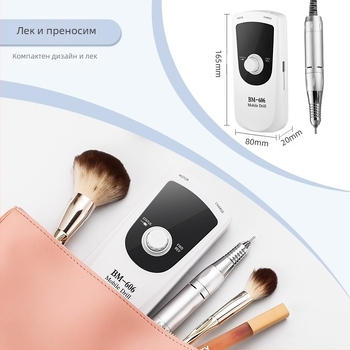 Машина за шлайфане на нокти Професионално разтоварване на мъртва кожа Машина за шлайфане на нокти Складиране на енергия Преносима машина за шлайфане на нокти