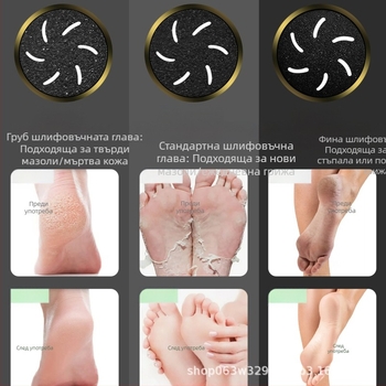 Външнотърговско място Нови електрически анти-летящи люспи, устройство за премахване на мъртва кожа, шлифовъчна машина за крака, белач за крака, машина за педикюр, устройство за грижа за краката