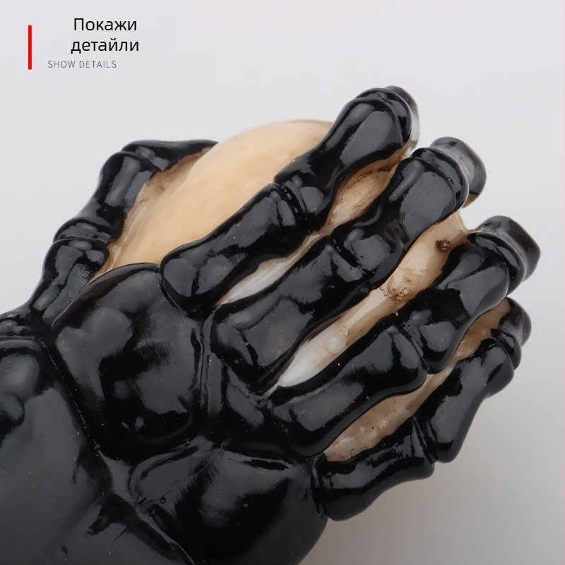 "Външна търговия трансгранична черна ръка череп блок автомобил модифицирана скоростна кутия смола лост за превключване вълна стик висящ блок универсален