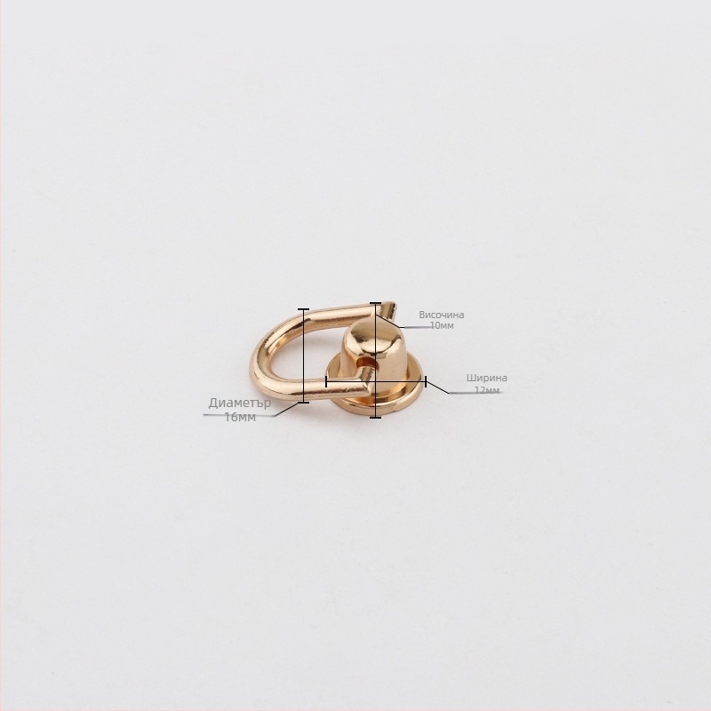 Фабрични директни продажби от сплав, висяща катарама за уши, аксесоари за багаж, чанта, метален висящ пръстен, катарама за чанта, мини фиксирана катарама