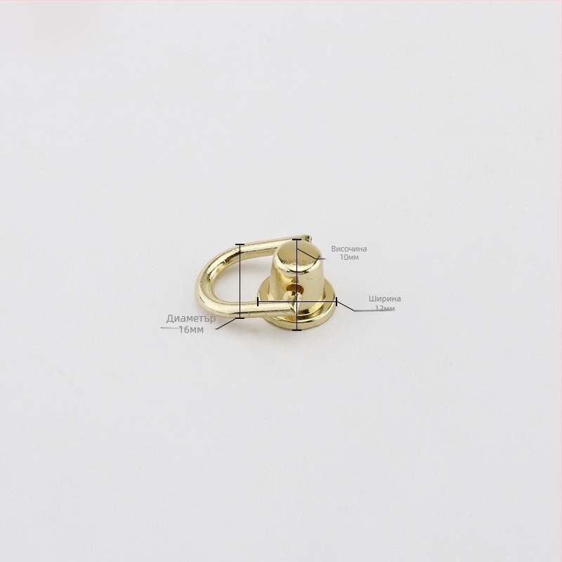 Фабрични директни продажби от сплав, висяща катарама за уши, аксесоари за багаж, чанта, метален висящ пръстен, катарама за чанта, мини фиксирана катарама