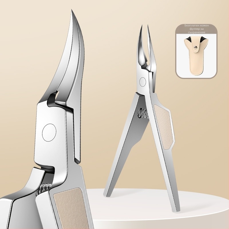 Нова нокторезачка за нокти, специални ножици за нокти, наклонени клещи за удължаване на устата, единични клещи за враснал нокът на крака, нокторезачки за педикюр