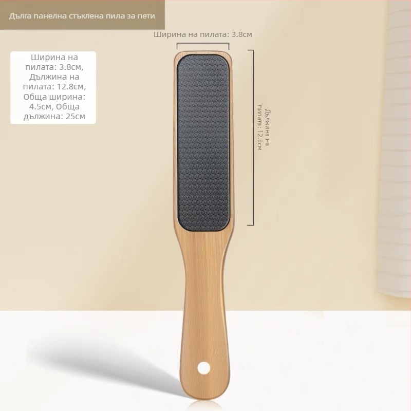 Дървена дръжка CrossBorder Nano Glass File, пила за крака за премахване на мъртви мазоли, устройство за педикюр, разтриване на кожички, камък за шлайфане на крака