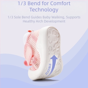 Бебешки сандали за момичета, летни обувки за ходене за деца на възраст 0-1-2-3 години, неплъзгащи се обувки с мека подметка от мрежа за момчета, защита на краката за учене на ходене