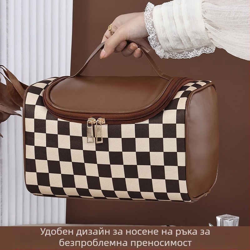 Чанта за съхранение на Maillard, дамска, с голям капацитет, преносима, стилна, с висока стойност за красотата, нова чанта за съхранение на козметика за пътуване