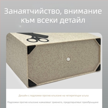Инструменти за коса и нокти, пластмасова кутия за съхранение, фризьорски салон, бръснарница, стилист, креативни настолни ножици, гнездо