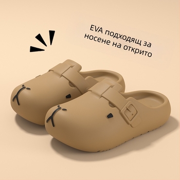 Детски чехли Kapi Bala за момчета, лято 2025, нови, неплъзгащи се плажни сандали за момичета с големи дупки