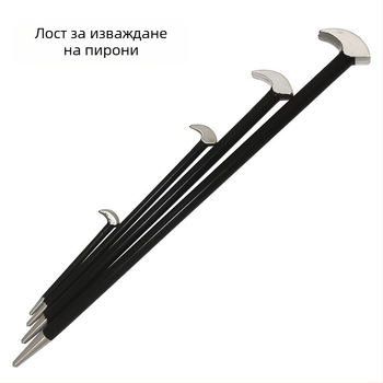 Комплект от 4 кръгли лостове, директни продажби от фабриката, с инструмент за премахване на пирони, термично обработени от двата края, 6"12"16"20" Efi лост
