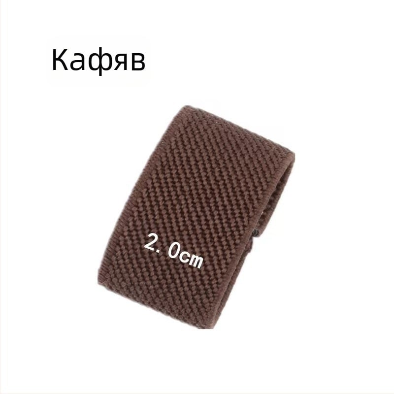 Найлонов колан Черни аксесоари Щипка за опашка Фиксиран пръстен Еластична еластична лента Катарама Платнена лента за колан Малък кръг