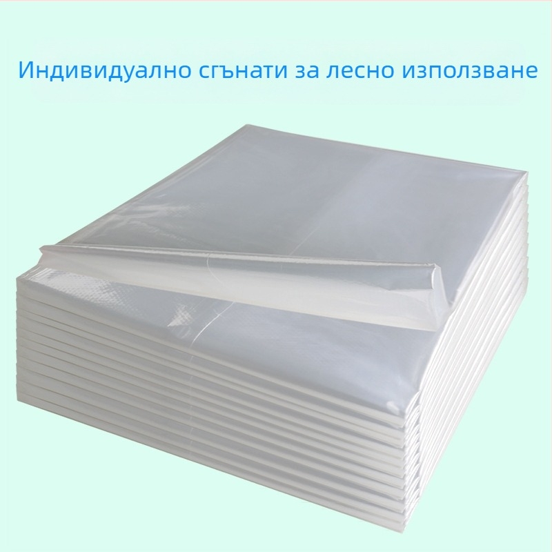 Еднократна кърпа Wise за боядисване на коса и къдрене, шал за бръснарница, салон за красота, удебелен водоустойчив пластмасов шал 100