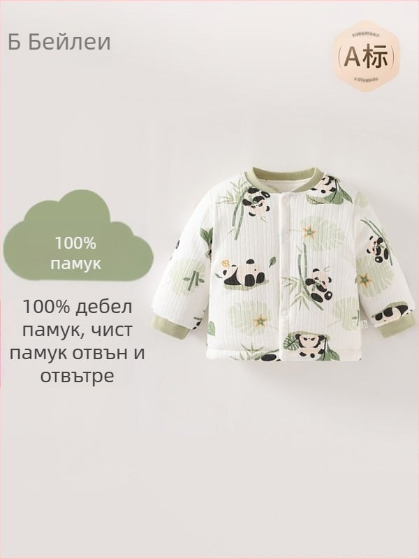 Дрехи за новородено, есенни и зимни, памучни, топли, памучни, за новородено, пролетни и есенни зимни дрехи