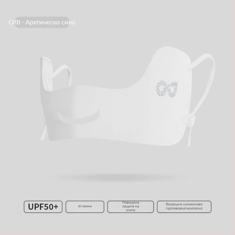 Лятна тънка дишаща маска за ледена коприна, открит голф, анти-ултравиолетова триизмерна слънцезащитна маска за очи