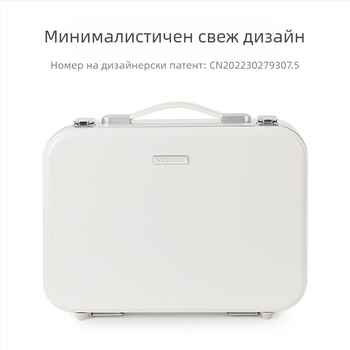 Чанта за грим с лампа с огледало LED лампа Професионална преносима кутия за съхранение на козметика с голям капацитет за гримьор