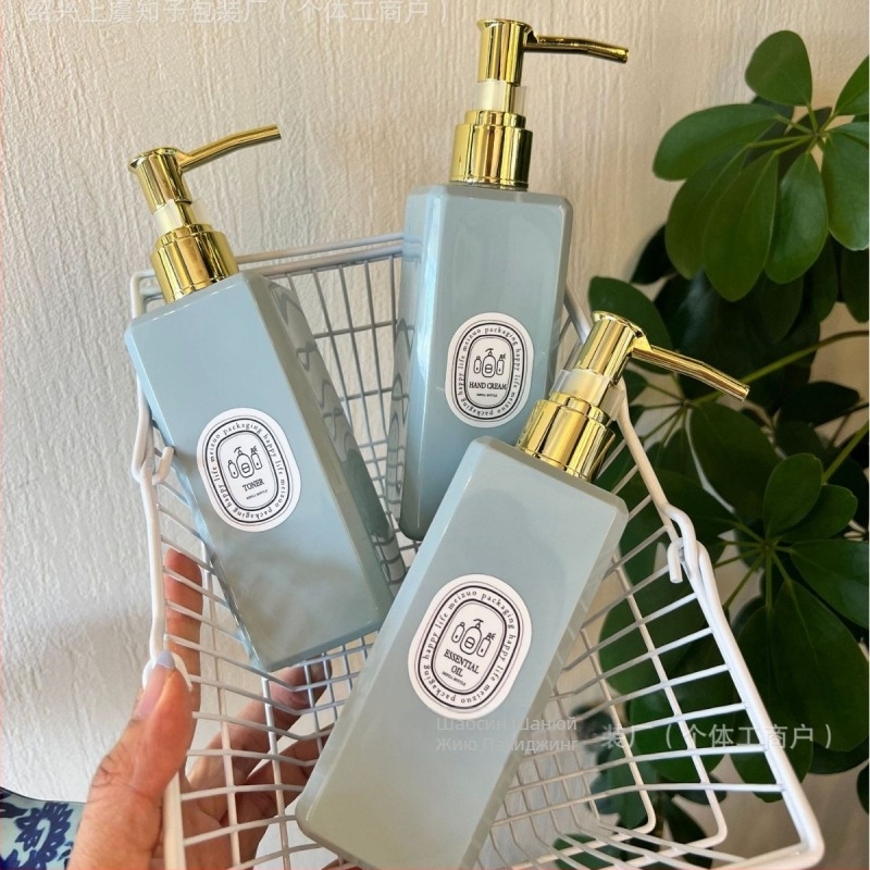 Victoria's Secret Haze Blue 250ml квадратна бутилка за лосион, заместител на луксозно хотелско козметично салонно масажно масло, есенция, мляко