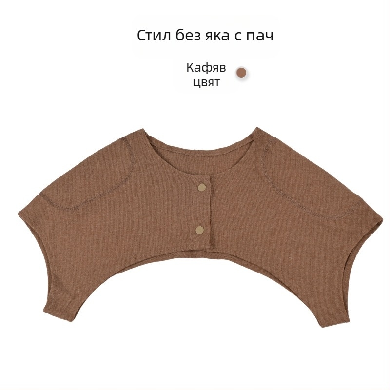 Derong Самозагряваща се жилетка за бременни майки, спяща на шийния отдел на гръбначния стълб, устойчива на студ, за средна и по-възрастни хора, топъл шал, скрити подложки за рамене след раждане